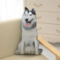 Almofada Decorativa 3D Simulação do Cachorro Caramelo / Pug / Husky 50cm